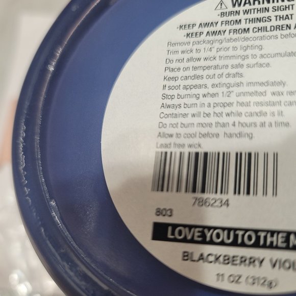 π BLUE RIDGE Candle- Love You To The Moon And Back π - Picture 5 of 5